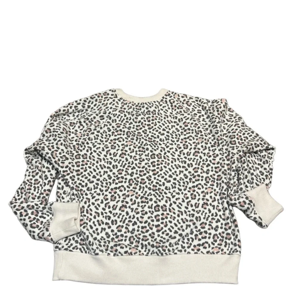 NWT Victoria's Secret Sweatshirt Pullover Ribbed Crew Neck Long Sleeve S - Picture 2 of 3